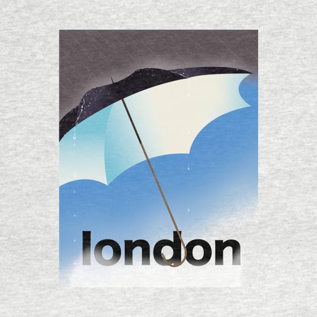 London Umbrella vacation poster by nickemporium1